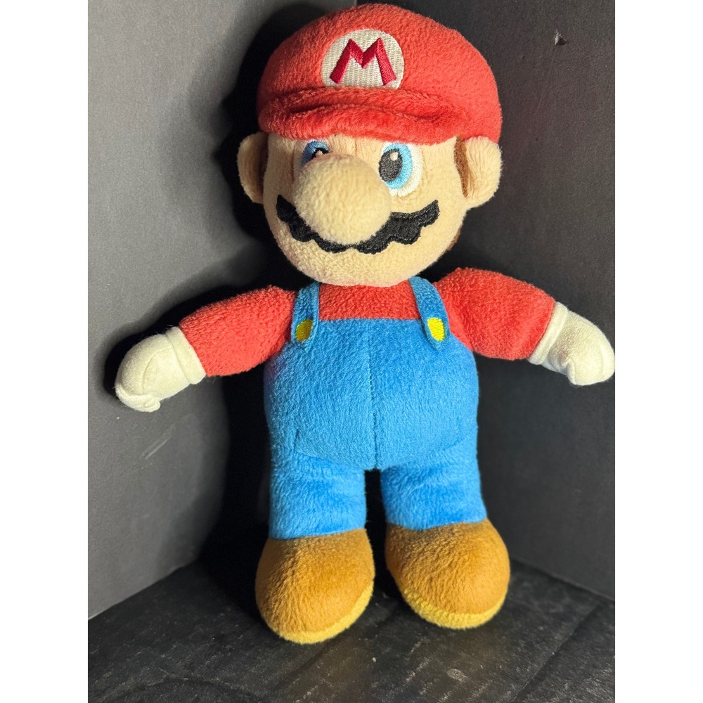 Nintendo Super Mario Plush 9 Inch Stuffed Toy Goldie Marketing 2012 Red Blue